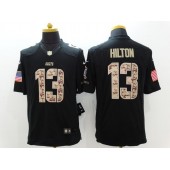 Indianapolis Colts #13 T.Y. Hilton Black Men Stitched Nike NFL Limited Salute to Service Jersey