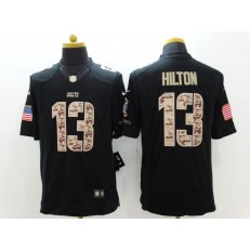 Indianapolis Colts #13 T.Y. Hilton Black Men Stitched Nike NFL Limited Salute to Service Jersey