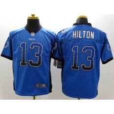 Indianapolis Colts #13 T.Y. Hilton Blue Drift Men Elite Nike NFL Jersey