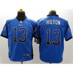 Indianapolis Colts #13 T.Y. Hilton Blue Drift Men Elite Nike NFL Jersey