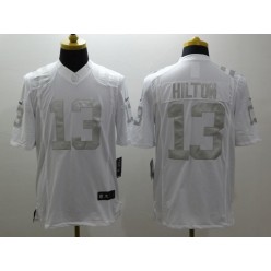 Indianapolis Colts #13 T.Y. Hilton White Men Nike NFL Limited Platinum Jersey