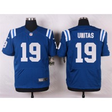 Indianapolis Colts #19 Johnny Unitas Elite Royal Blue Team Color Men Nike NFL Jersey