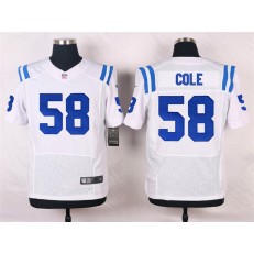 Indianapolis Colts #58 Trent Cole Elite White Men Nike NFL Jersey