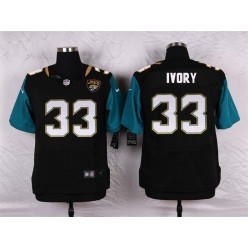 Jacksonville Jaguars #33 Chris Ivory Elite Black Alternate Men Nike NFL Jersey