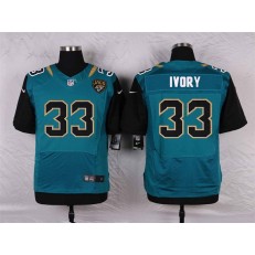 Jacksonville Jaguars #33 Chris Ivory Elite Teal Green Team Color Men Nike NFL Jersey