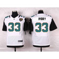 Jacksonville Jaguars #33 Chris Ivory Elite White Men Nike NFL Jersey
