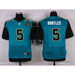 Jacksonville Jaguars #5 Blake Bortles Elite Teal Green Team Color Men Nike NFL Jersey