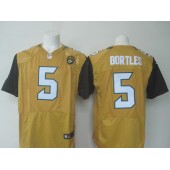 Jacksonville Jaguars #5 Blake Bortles Gold Color Rush Elite Men Nike NFL Jersey