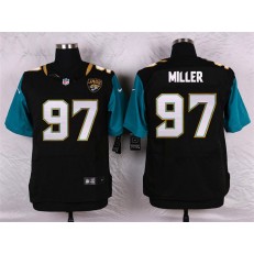 Jacksonville Jaguars #97 Roy Miller Elite Black Alternate Men Nike NFL Jersey