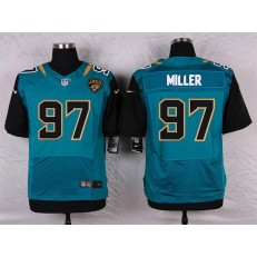 Jacksonville Jaguars #97 Roy Miller Elite Teal Green Team Color Men Nike NFL Jersey