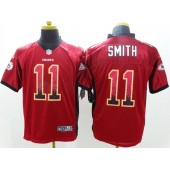 Kansas City Chiefs #11 Alex Smith Red Drift Men Elite Nike NFL Jersey
