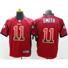 Kansas City Chiefs #11 Alex Smith Red Drift Men Elite Nike NFL Jersey