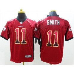 Kansas City Chiefs #11 Alex Smith Red Drift Men Elite Nike NFL Jersey