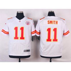 Kansas City Chiefs #11 Alex Smith White Men Nike NFL Elite Jersey