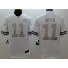 Kansas City Chiefs #11 Alex Smith White Men Stitched Nike NFL Limited Platinum Jersey