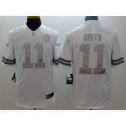 Kansas City Chiefs #11 Alex Smith White Men Stitched Nike NFL Limited Platinum Jersey