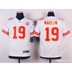 Kansas City Chiefs #19 Jeremy Maclin White Men Nike NFL Elite Jersey