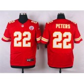 Kansas City Chiefs #22 Marcus Peters Red Team Color Men Nike NFL Jersey
