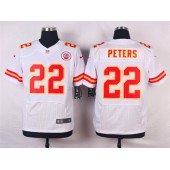 Kansas City Chiefs #22 Marcus Peters White Men Nike NFL Elite Jersey