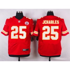Kansas City Chiefs #25 Jamaal Charles Red Team Color Men Nike NFL Jersey