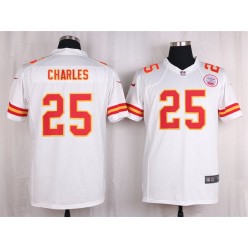 Kansas City Chiefs #25 Jamaal Charles White Vapor Untouchable Player Limited Nike NFL Jersey