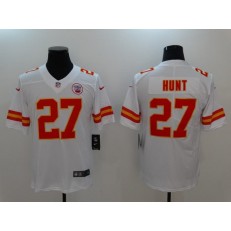Kansas City Chiefs #27 Kareem Hunt White Vapor Untouchable Player Limited Nike NFL Jersey