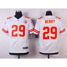 Kansas City Chiefs #29 Eric Berry White Men Nike NFL Elite Jersey