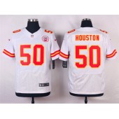Kansas City Chiefs #50 Justin Houston White Men Nike NFL Elite Jersey