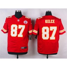 Kansas City Chiefs #87 Travis Kelce Red Team Color Men Nike NFL Jersey