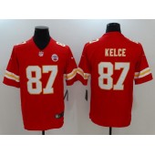 Kansas City Chiefs #87 Travis Kelce Red Vapor Untouchable Player Limited Nike NFL Jersey