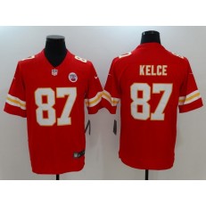 Kansas City Chiefs #87 Travis Kelce Red Vapor Untouchable Player Limited Nike NFL Jersey