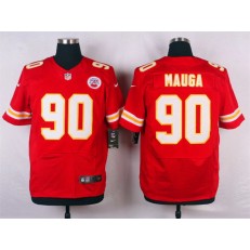 Kansas City Chiefs #90 Josh Mauga Red Team Color Men Nike NFL Jersey