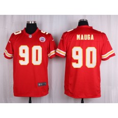 Kansas City Chiefs #90 Josh Mauga Red Vapor Untouchable Player Limited Nike NFL Jersey