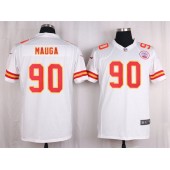 Kansas City Chiefs #90 Josh Mauga White Vapor Untouchable Player Limited Nike NFL Jersey
