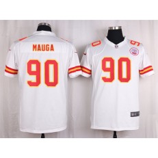 Kansas City Chiefs #90 Josh Mauga White Vapor Untouchable Player Limited Nike NFL Jersey