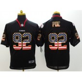 Kansas City Chiefs #92 Dontari Poe Black USA Flag Fashion Elite Men Nike NFL Jersey