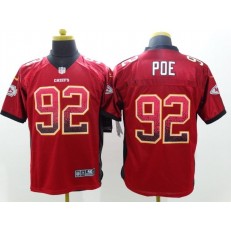 Kansas City Chiefs #92 Dontari Poe Red Drift Men Elite Nike NFL Jersey
