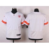 Kansas City Chiefs Blank White Men Nike NFL Elite Jersey