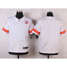 Kansas City Chiefs Blank White Men Nike NFL Elite Jersey