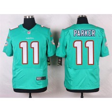 Miami Dolphins #11 DeVante Parker Elite Aqua Green Team Color Men Nike NFL Jersey