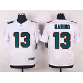 Miami Dolphins #13 Dan Marino Elite White Men Nike NFL Jersey