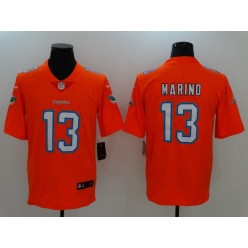 Miami Dolphins #13 Dan Marino Orange Vapor Untouchable Limited Men Nike NFL Jersey