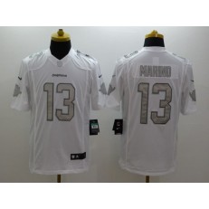 Miami Dolphins #13 Dan Marino White Platinum Men Nike NFL Jersey