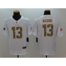 Miami Dolphins #13 Dan Marino White Salute To Service Limited Men Nike NFL Jersey