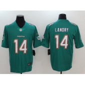 Miami Dolphins #14 Jarvis Landry Aqua Green Alternate Men Stitched Nike NFL Elite Jersey
