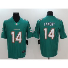 Miami Dolphins #14 Jarvis Landry Aqua Green Alternate Men Stitched Nike NFL Elite Jersey