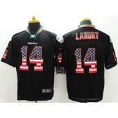 Miami Dolphins #14 Jarvis Landry Black USA Flag Fashion Elite Men Nike NFL Jersey