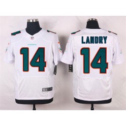 Miami Dolphins #14 Jarvis Landry Elite White Men Nike NFL Jersey
