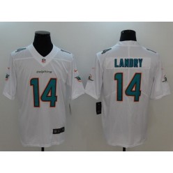 Miami Dolphins #14 Jarvis Landry White Vapor Untouchable Limited Men Nike NFL Jersey
