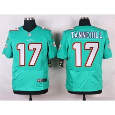 Miami Dolphins #17 Ryan Tannehill Elite Aqua Green Team Color Men Nike NFL Jersey